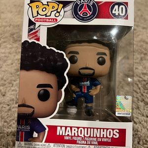 Funko POP Marquinhos Paris Saint-Germain #40 Football Premier League Figure NEW
